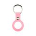 By Qubix Qubix AirTag case liquid series - siliconen hoesje met ring - roze