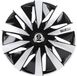 Sparco Wieldoppen Lazio - 15 inch - Zwart/Zilver - 4 stuks