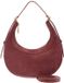 Coccinelle Whisper Mini Bag Suede Leather / Grained Leather Winter Rose oud roze