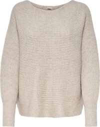 ONLY ONLDANIELLA L/S PULLOVER KNT NOOS Dames Trui - Creme - Maat M