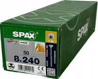 SPAX Universele Houtschroeven 8x240mm WIROX T-40 Kegel 50 stuks