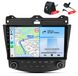 Awesafe Honda 4+64GB autoradio met camera en microfoon, geschikt voor Honda Accord 7 (2003–2008), met CarPlay, Android Auto, WiFi, GPS-navigatie, RDS, DSP, DAB+, Bluetooth, 10 inch scherm