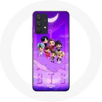 Maniacase Hoesje voor Samsung Galaxy A13 4G / A13 4G Lite BTS TinyTAN Animation Poster RM Jin Suga J-Hope Jimin Jungkook Et V Zero O'Clock