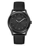 Guess Dex GW0846G3 Horloge - Leer - Zwart - Ø 44 mm