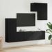 Maison Exclusive Meuble TV mural exclusif - Ensemble de 5 pièces, dimensions 240 x 30 x 183 cm, finition noire imitation chêne
