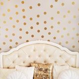 New Age Devi 50 Stuks 4 cm Gold Dots Wanddecoratie