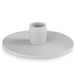 Amelia Home Kaarsenstandaard van keramiek kandelaar 12x3,5 cm Morab grijs
