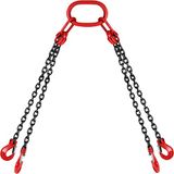 Happybuy 8 mm hefketting draagdoek met haken, 4 been ketting draagband, 1,5 m hefkettingen ketting opknoping met kortners kraan 1900 lbs/5T