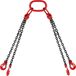 Happybuy 8 mm hefketting draagdoek met haken, 4 been ketting draagband, 1,5 m hefkettingen ketting opknoping met kortners kraan 1900 lbs/5T