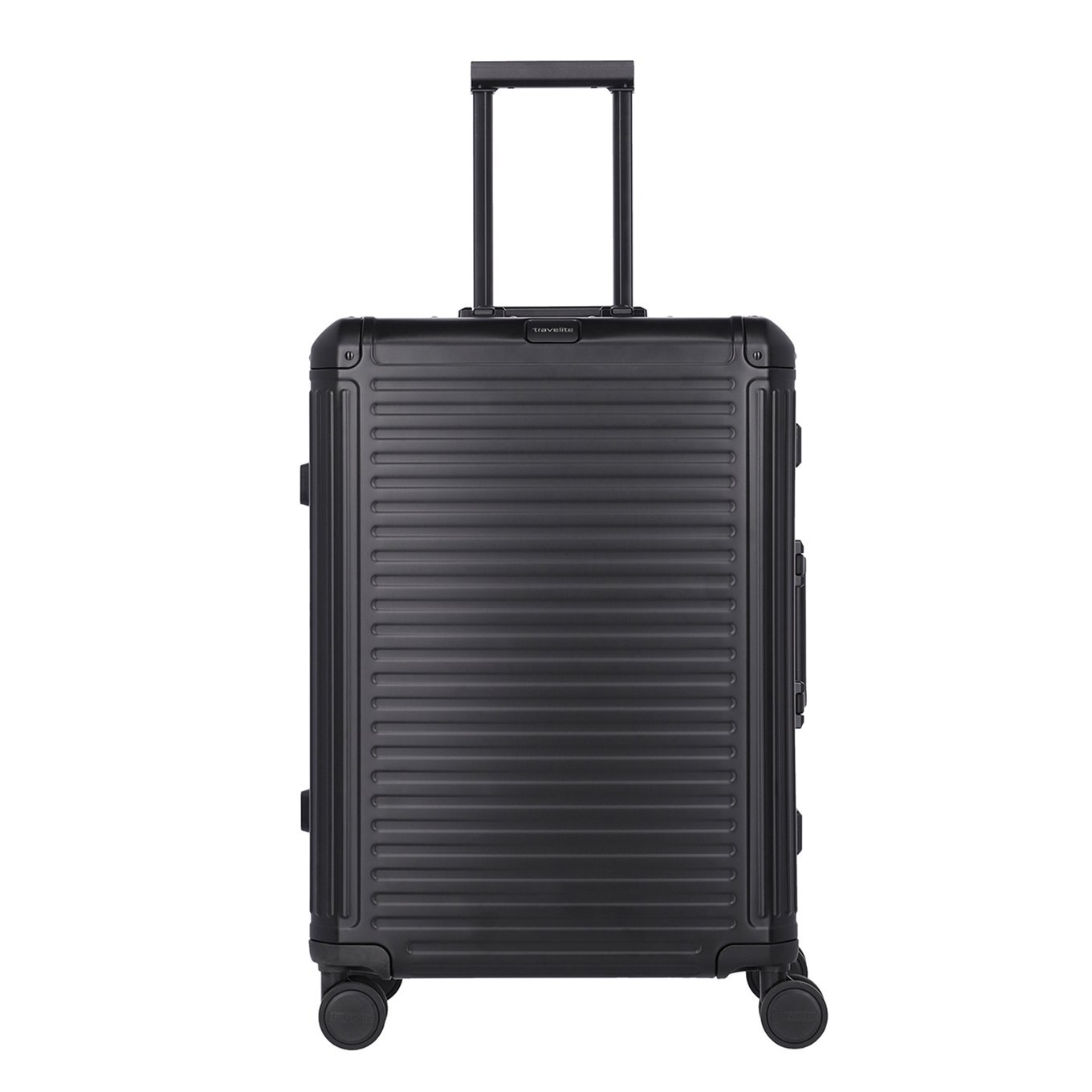 travelite Travelite Next Aluminium 4 Wiel Trolley M black Harde Koffer Zwart