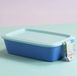 Koziol NORA BOX 1,4l Boîte de conservation hermétique avec couvercle - Bleu/Vert