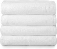 Simpli-Magic 79448 Popcorn Badhanddoeken met textuur, 4 stuks, wit