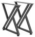 VEVOR Tafelpoten, 740 x 610 mm, Stalen meubelpoten, maximaal draagvermogen 1000 kg, Set van 2