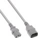 InLine C13 - C14 stroomkabel voor UPS/PDU - 3x 0,75mm / grijs - 1 meter