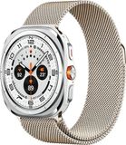 Selected by GSMpunt.nl SBG Milanees Bandje Geschikt voor Samsung Galaxy Watch Ultra / 2 - Roestvrij Stalen Horlogebandje Magnetisch - Sterrenlicht
