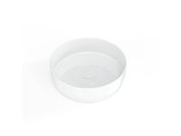 Swiss Aqua Technologies Lavabo à poser Infinitio 39 x 39 x 12 cm sans trop-plein, Blanc mat