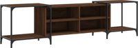 vidaXL - Tv-meubel - 203x37x50 cm - bewerkt hout - bruin - eikenkleur
