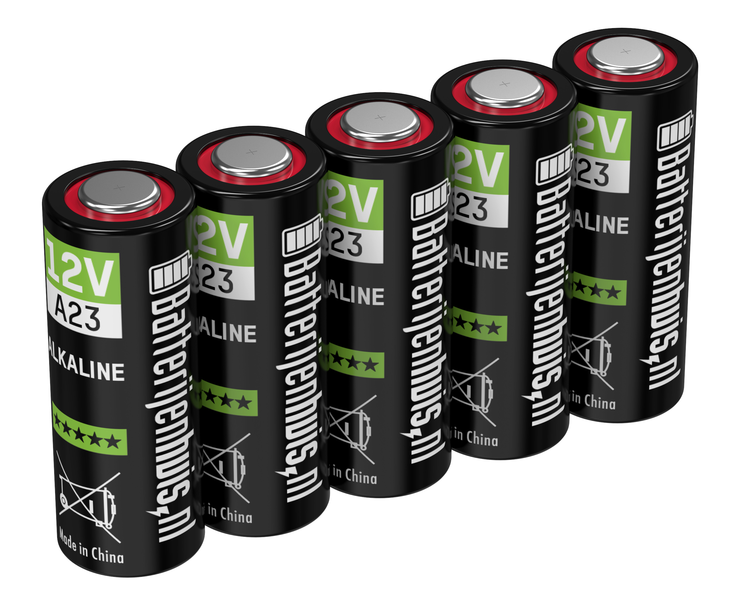 Batterijenhuis A23 Alkaline Batterijen - 5 stuks