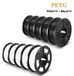 StarTech 3D-printerfilament - PETG - 10 rollen van 1 kg - 1,75 mm - 5 zwarte en 5 witte rollen - Netjes opgerold