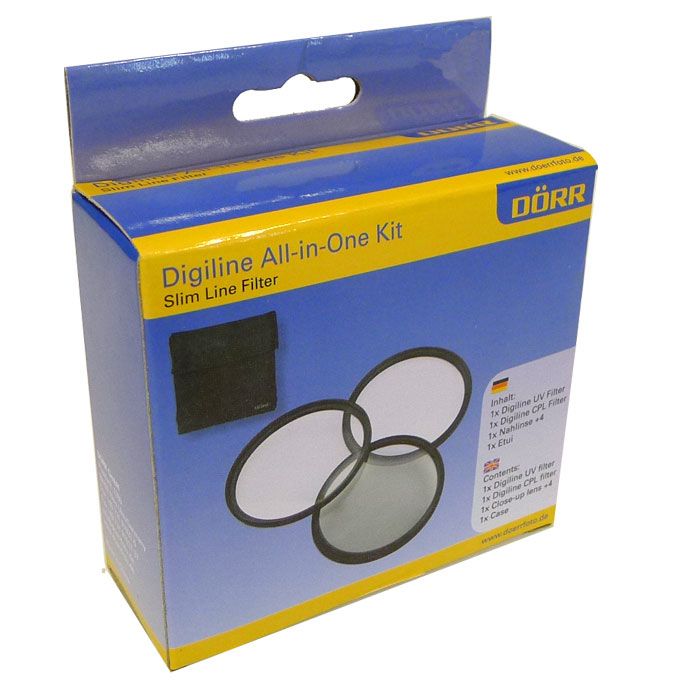 Dörr Digi Line All-in-One Kit (UV+CPL+Close-up +4) 49mm - Camera Filter Set
