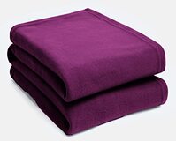 Dreamscene Polar Fleece Throw - Grape - 120 x 150 cm