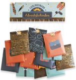 Adventskalender pour le mari - 24 pochettes en papier en 4 designs différents et 24 autocollants - Idée cadeau extraordinaire - Pour votre amoureux
