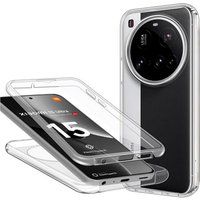 Xiaomi Coque pour Xiaomi 15 Ultra 5G - housse etui silicone gel 360 integrale + verre trempe - TRANSPARENT