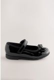 Next - Meisjes - School - Leren Mary Jane-schoenen met strik - Zwart