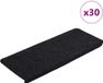 vidaXL Trapmatten zelfklevend 30 st 65x24,5x3,5 cm zwart