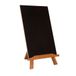 Dubbelzijdig paneel + houdertafel 35,5 x 21,8 x 18 cm, zwart hout
