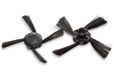 vhbw 2x Seitenbürste kompatibel mit Neato Botvac Connected D10, Connected D4, Connected D3 Saugroboter - Reinigungsbürsten Set, schwarz, 4-armig