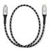 Volkswagen 000051446CA Premium USB-C naar Lightning-kabel, 50 cm, verlicht VW-logo, zwart/zilver