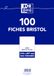 OXFORD Bristol indexkaarten, A4, effen, 100 stuks, wit