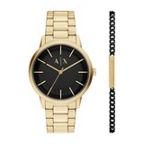 Armani Exchange AX7178SET Mannen Horloge 42 mm Goudkleurig