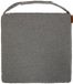 JJA Coussin d'assise carré avec fermeture velcro et housse amovible SOLFIA Gris ardoise 40 x 40 cm