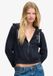 Superdry - Athletic Essentials Cropped Hoodie met rits relaxed pasvorm - Dames - Hoodies - Maat 8 - Donker inktmarineblauw - Katoen