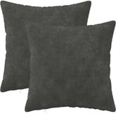 vidaXL Kussensloop Antraciet Katoensatijn 40 x 40 cm (2 stuks)