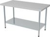 Combisteel Table de travail démontable en inox | Étagère inférieure | 120cm