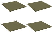 vidaXL - Coussin de siège - SOEST - 4 pièces - Vert olive