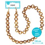Zanae Leopard Telefoon Draagkoord Ketting Gouden Globe