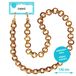 Zanae Leopard Telefoon Draagkoord Ketting Gouden Globe