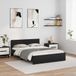 Maison Exclusive - Cadre de lit aspect chêne noir 140 x 190 cm