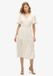 Superdry Ibiza midi-jurk met korte mouwen voor dames in off white