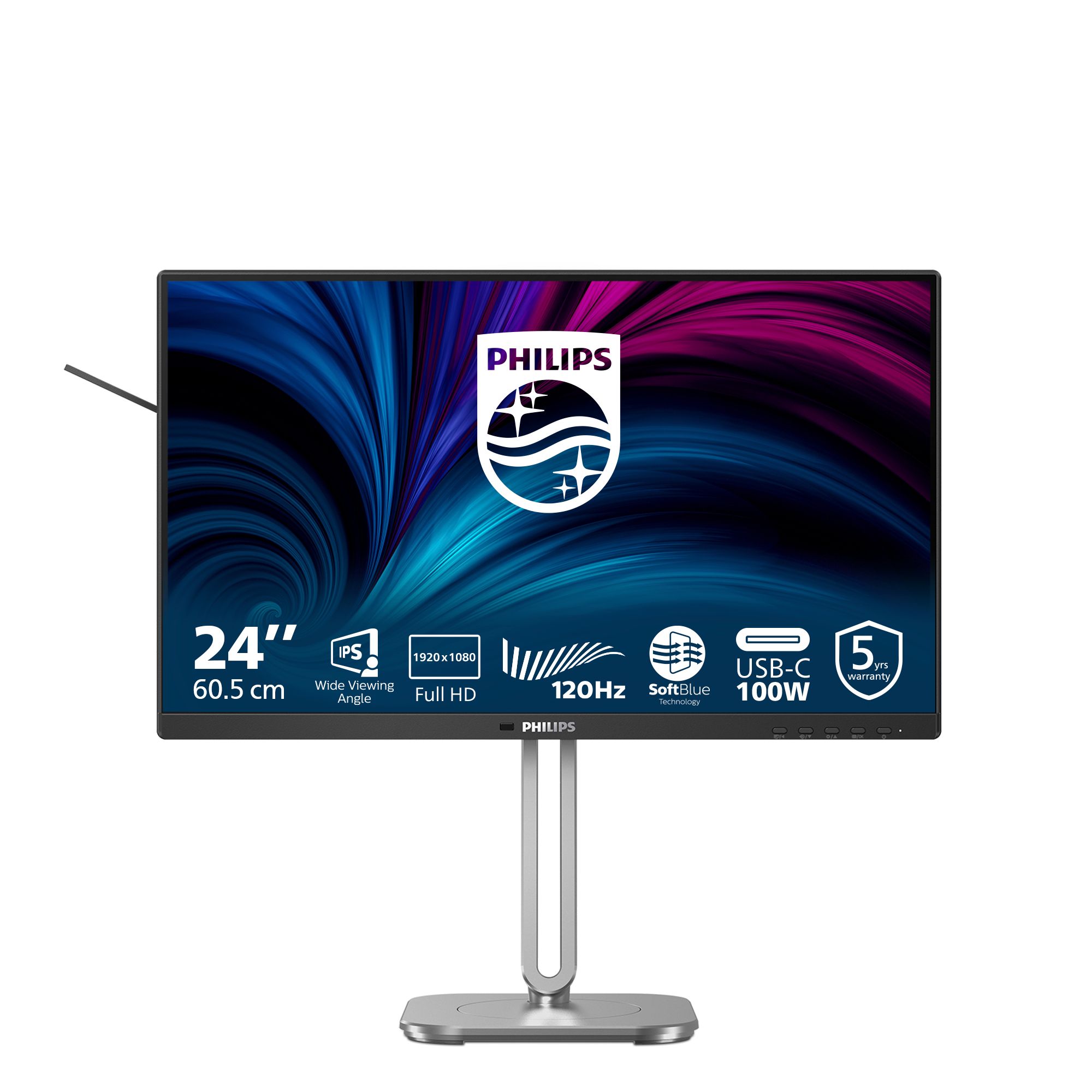 Philips 24B2U4301/00 computer monitor 60,5 cm (23.8") 1920 x 1080 Pixels Full HD LCD Grijs
