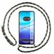 Tumundosmartphone Transparante beschermhoes voor Vivo V40 SE 5G met koord, groen/goud