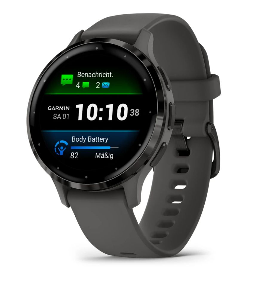 Garmin Venu 3S Smartwatch - 1.2" AMOLED Display - Gray