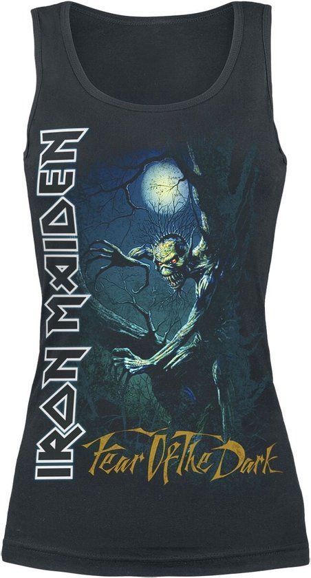 Iron Maiden Fear Of The Dark Dames Top - Zwart - S