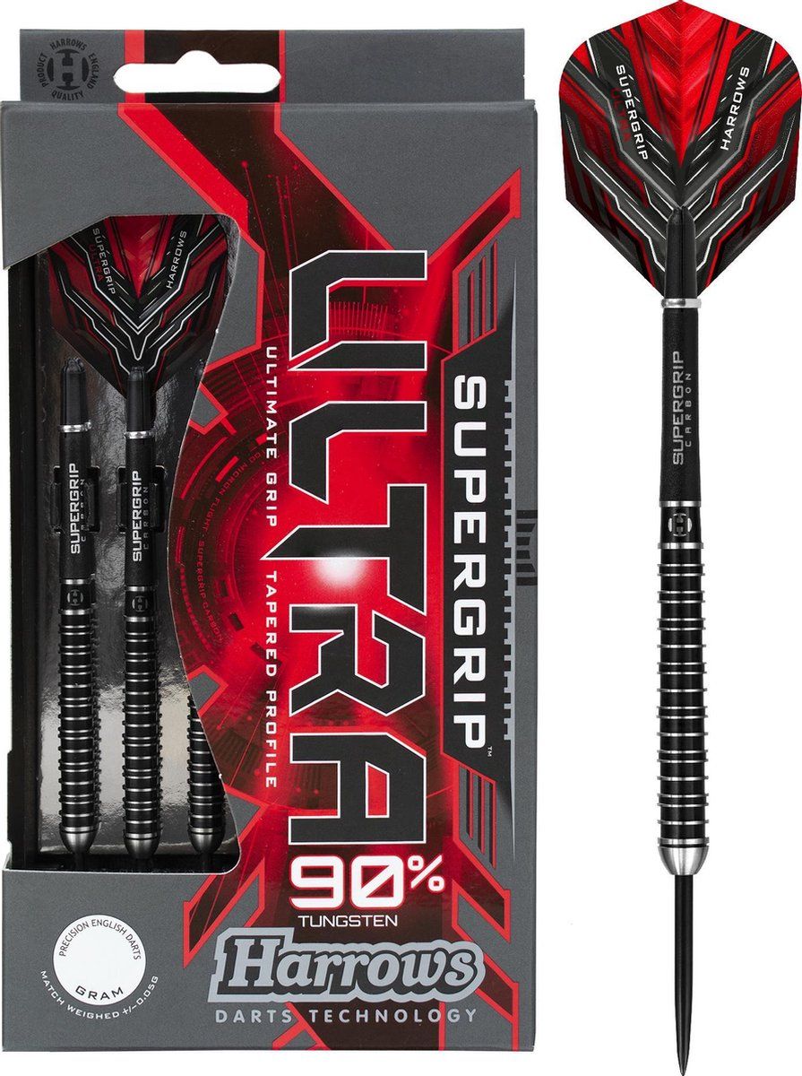 Harrows Supergrip Ultra 90% - 22 Gram - Zwart