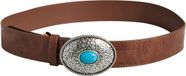 PIECES - PCMAJA JEANS BELT KCA - Riem - Vrouwen - Polyester - Chicory Coffee