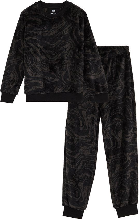 WE Fashion Jongens fleece pyjama met print